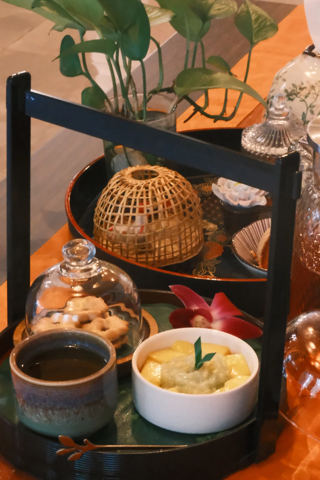 Welcome tea and tropical refreshment